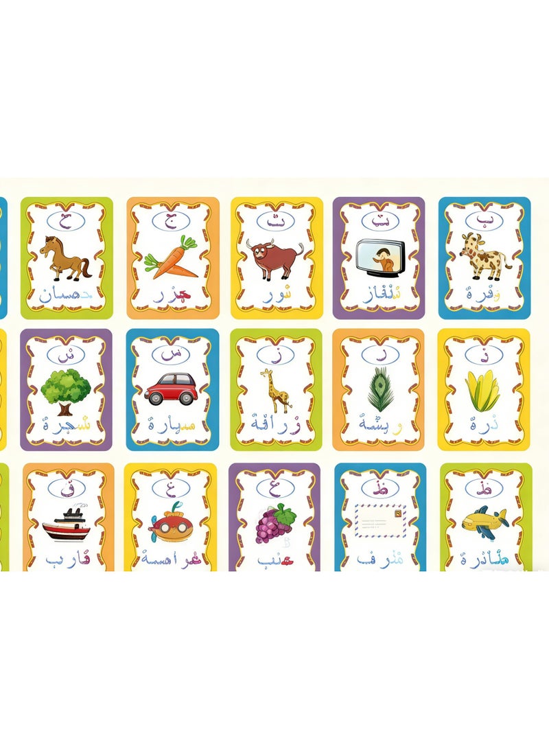 JAYATO Arabic alphabet wooden toy spelling matching erasable jigsaw puzzle learning and intelligence toy - Image 3